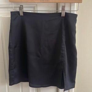 Abercrombie Black Mini Skirt with Slit
